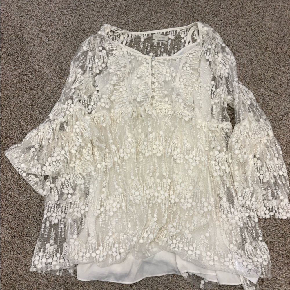 Urban Outfitters White Lace Women's Dress